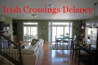 Entry to Irish Crossings Delaney, a Notre Dame condo