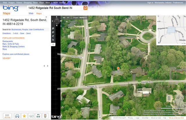 Bing Maps Screenshot