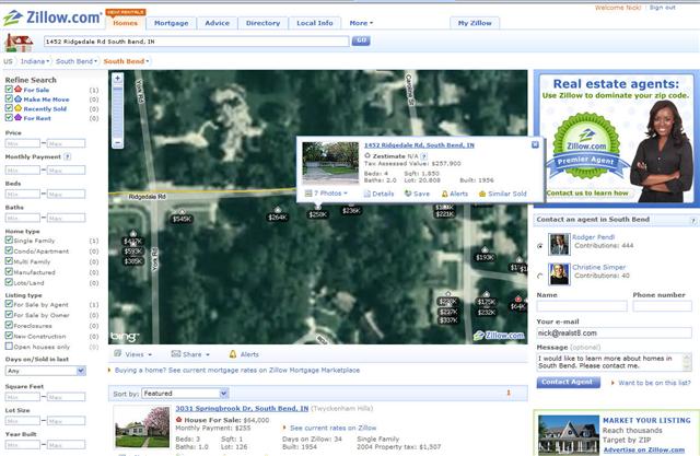 Zillow Screenshot